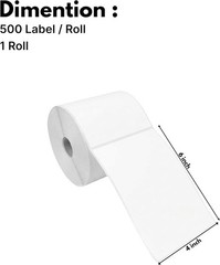 5000 Labels 4 x 6 Direct Thermal 500 per Roll 10 Rolls Shipping Labels No Dymo