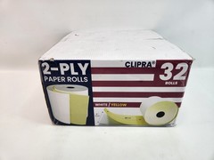 32 Rolls 2 Ply Kitchen Printer Paper White Yellow 3″ Wide x 95′ Feet Long Star