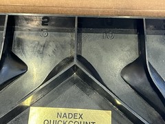 Vintage Nadex Quick Count Model 701 W/ Count Verifier Box & Inserts Made In USA