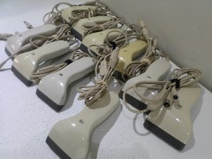 LOT OF 10 Unbranded SD-840 PS/2 Wedge Barcode Scanners