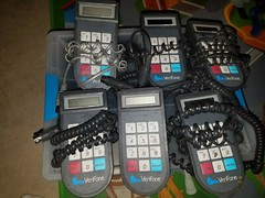 Lot Of 6 VeriFone PINpad 1000 Credit Card Payment Terminal Pin Pads w Cords