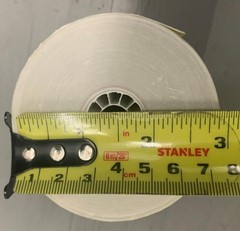 3″ 2-PLY WHITE AND CANARY YELLOW PRINTER RECEIPT BOND PAPER ROLLS 45 ROLLS NEW
