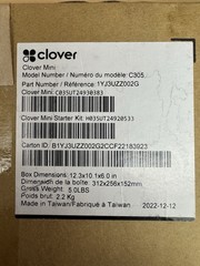 Clover Mini Model Number / Numéro du modèle: C305 NOT TESTED (might be locked)