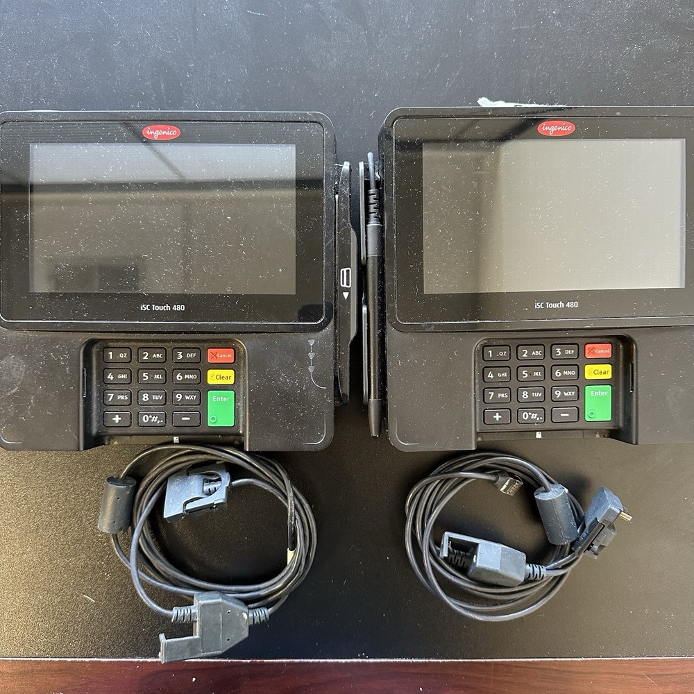 2-Pack Ingenico iSC Touch 480 Credit Card Terminal Reader isc480-uss0b02a