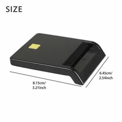 USB Smart Card Reader for Bank Card CAC Government ID Chip Card Read Information