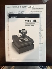 Royal Alpha 2000ML Electronic Cash Register 89396T Antibacterial Keytops LCD LED