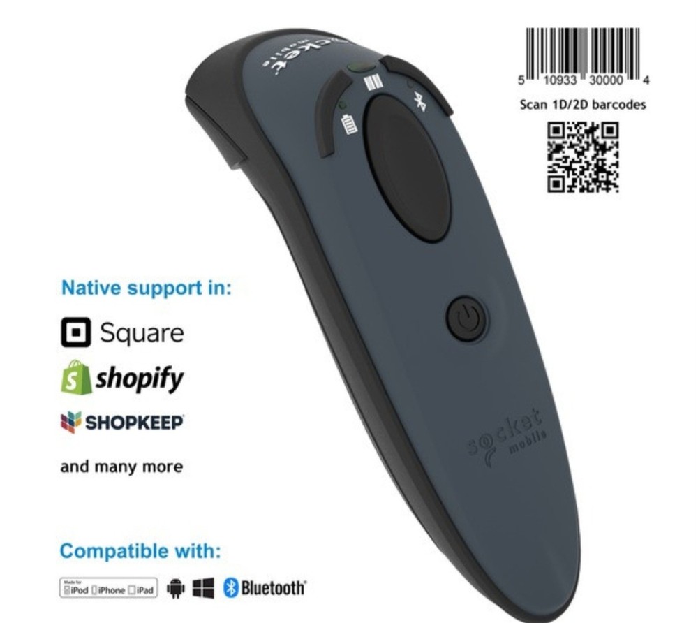 Socket Mobile DuraScan D750 Bluetooth 1D/2D Barcode Scanner – Used, Working