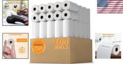 2.25x50ft Receipt Paper 100 Rolls