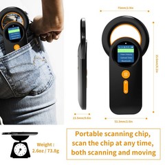 Bluetooth Pet Microchip Reader,3-in-1(2.4GHz Wireless+Bluetooth+USB) Animal U…