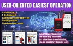 Autel MaxiBAS BT506 Battery Tester Electrical System Analysis Tool for Batter…