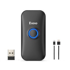 Eyoyo 1D Mini Bluetooth Barcode Scanner, 3-in-1 USB Wired & Bluetooth & 2.4G Wir