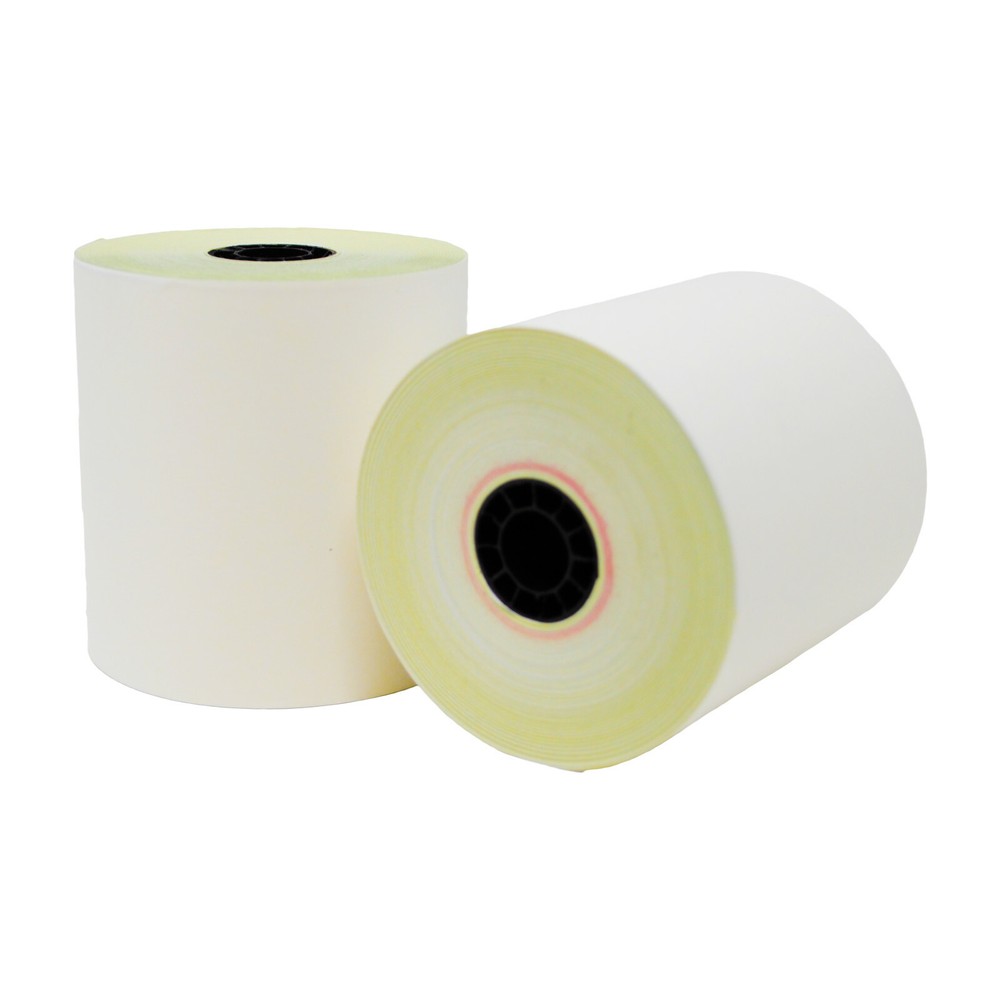 2 ply 3″X95′ 50 rolls White/Canary Premium Kitchen Printer Paper FREESHIPPING