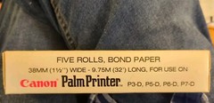 Canon Palm Printer Paper Rolls, 4 Rolls, 32′ x 1.5″ New in box X5246-C Vintage