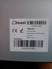 Toast Flex TT200 POS Point of Sale System dual display Screen with tap to pay