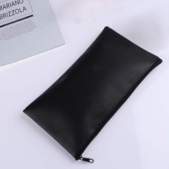 Zipper Bank Bags, 4 Pack Money Pouch PU Leather Cash and Coin Large, Colorful