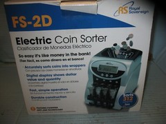 Royal Sovereign FS-2D 2 Row Electric Coin Counter