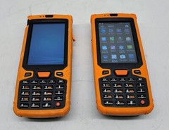 LOT OF 2 Handheld Touchscreen Barcode Scanner Terminal with Android OS HT380A