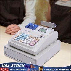 Electronic Cash Register 48 Keys Cash Management System with Thermal Printer