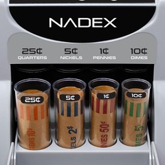 Nadex S180 Digital Coin Sorter and Counter – Displays Total and Values, Black