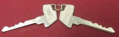 TEC brand Toshiba Cash Register Keys, Set of 2 – Locksmith