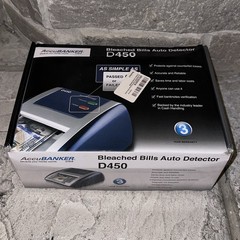 New Accubanker D450 Automatic Counterfeit Bill Detector Money Checker Scanner