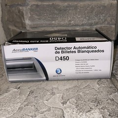 New Accubanker D450 Automatic Counterfeit Bill Detector Money Checker Scanner