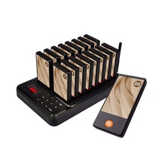 Brand-New Factory-Direct Restaurant Paging System with 16 Pagers for Restaurants