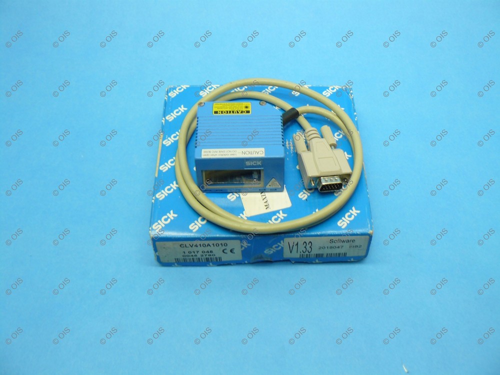 Sick CLV410A1010 Barcode Raster Scanner 4.5-30 VDC 1017045 1 Year New In Box