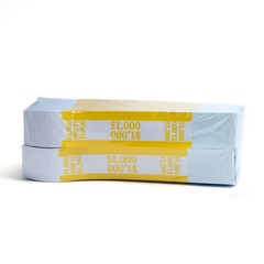 500 Self Sealing Currency Bands- $1,000 Denomination