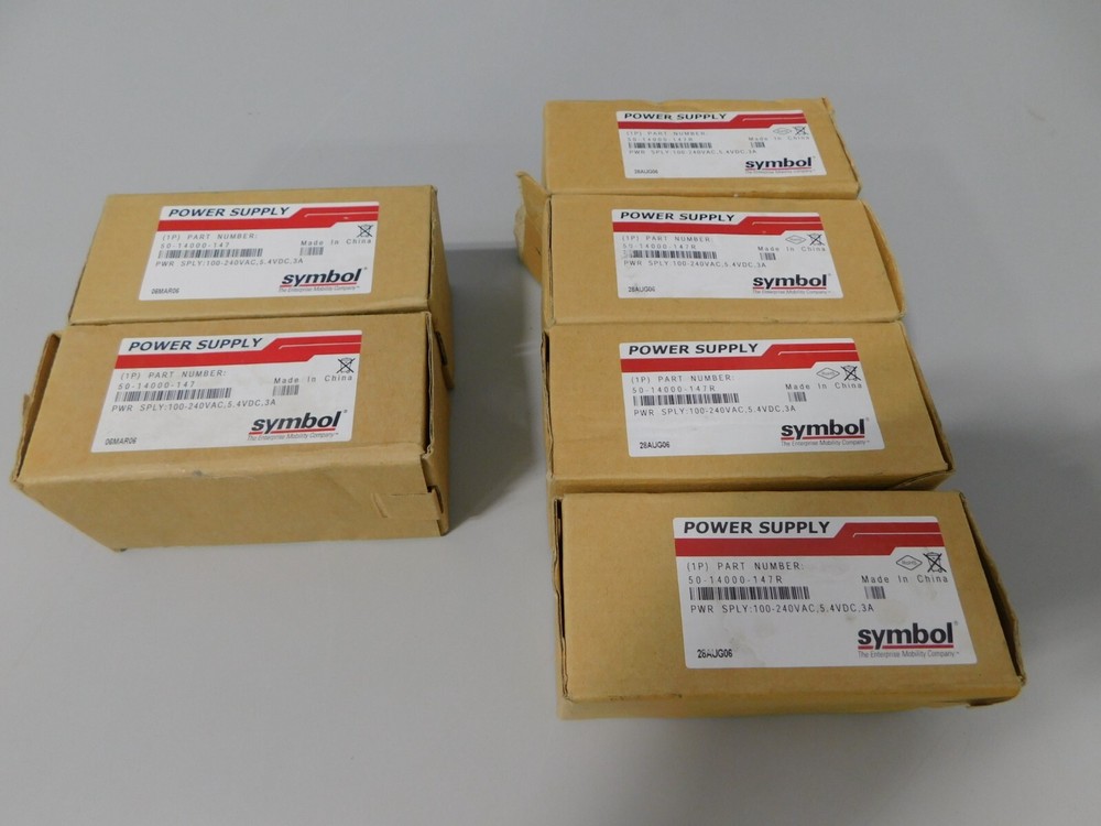 6x New Motorola Symbol MC50 MC1000 Power Adapter 50-14000-147R or 50-14000-147