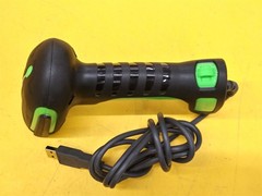 ⭐️⭐️⭐️⭐️⭐️ Unbranded Handheld Laser Barcode Scanner Wired USB Green / Black