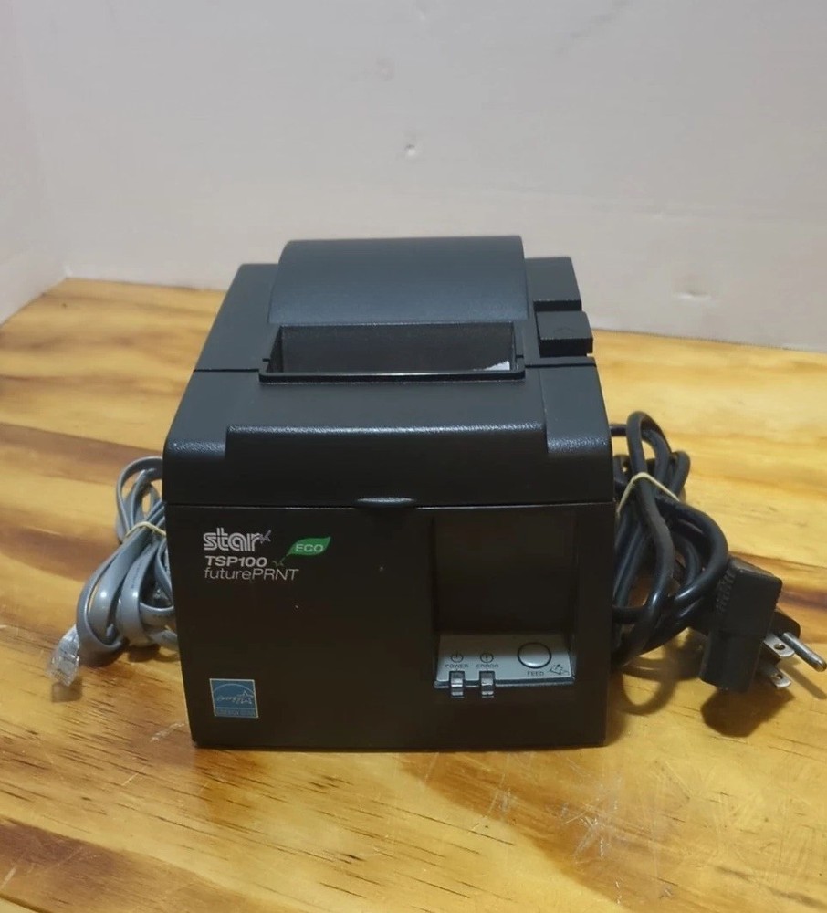 Star TSP100II Eco Future Print POS Thermal Printer Energy Star w/ Cables – WORKS