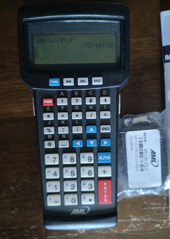 AML 5000 Portable Data Terminal + 2 Different Scanners, Instructions