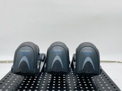 LOT OF 3 DATALOGIC GRYPHON GBT4100 -BK BARCODE SCANNER WITH DOCK T12-E8