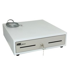 Heavy Duty 13″ White(RAL 9003) POS Cash Drawer with 4Bill/5Coin Stainless Steel