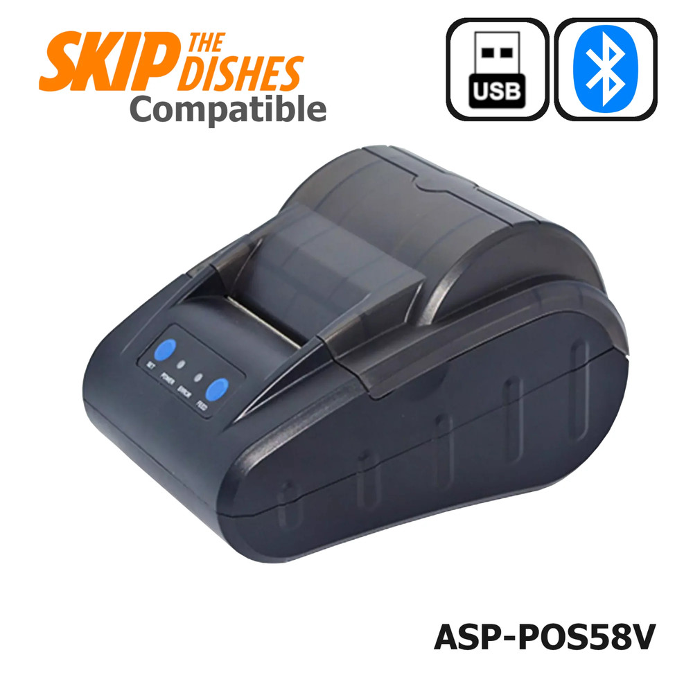 Thermal Receipt Printer bluetooth for Skip the Dish 58mm paper size
