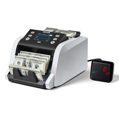 VEVOR Money Counter Machine Cash Counter with Value Count 1200 Notes/Minute