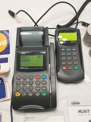 Lipman Nurit 3020 & 292 POS EDC Terminal Credit Card Reader Receipt Printer ASIS