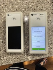 2 Clover Flex Handheld POS System Model C403 with 2 K400 Cradles WiFi