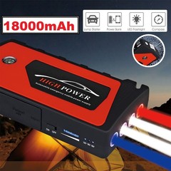 12V Car Jump Starter 18000mAh Power Bank Durable Auto