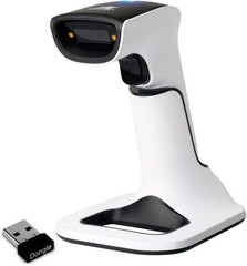 Effortless Inventory Management: Wireless 1D & 2D Barcode Scanner with Stand