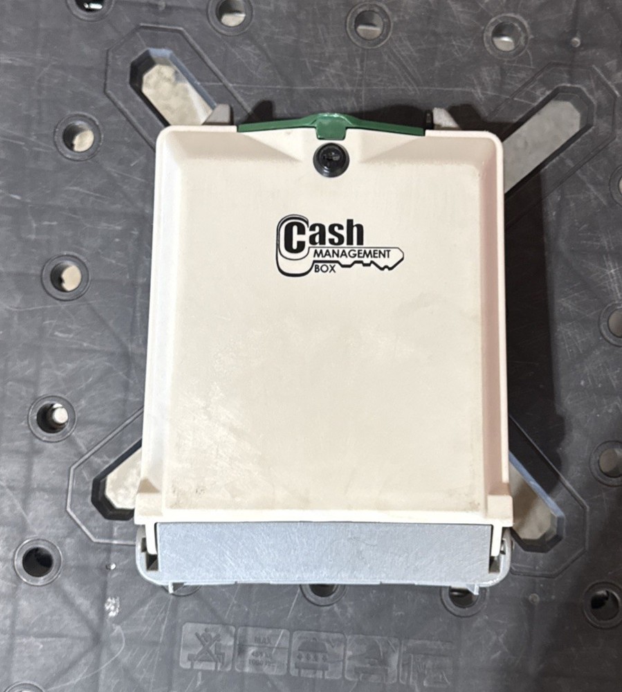 Mag-Nif Cash Management Box Portable Automatic Coin Sorter Lock Box No Key Handl