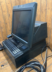 NCR Real POS 7616 w/ Monitor Keyboard Printer Scanner Card Reader Cash Drawer #3