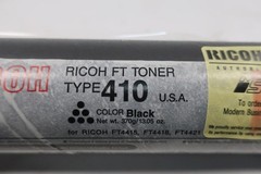 Box Of 4 Ricoh 887523 Type 410 Standard Yield Black Toner Cartridge