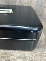 Unbranded Black Metal Lockable Cash Box W /Key