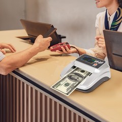 Money Counter Machine, Dollar Bill Detector, Counterfeit Money Checker 110-240V