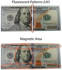 4pc Portable Detector UV Mg Counterfeit Fake Dollar Euro Bank Bill Note Money $$
