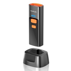 Wireless Barcode Scanner Mini Bluetooth 1D 2D QR Bar Code Scanner 3-in-1 Blue…