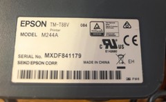 Epson TM-T88V M244A USB / Serial Thermal POS Receipt Printer w/ Power Supply