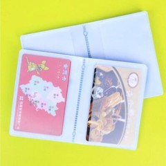 Plastic Wallet Insert Credit Card Holder Transparent (10 Page 20 Slots, 1 Pack)